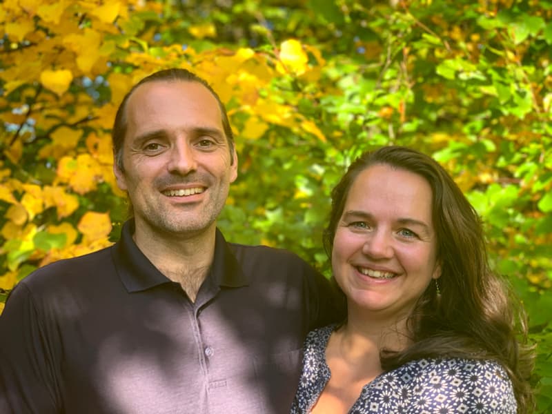 Jeannette and Karsten Wagner, founders of Xanadu Frames, in their Chemnitz workshop