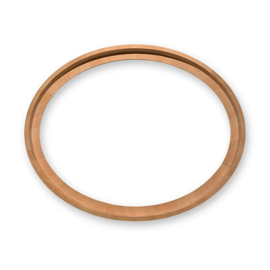 Bilderrahmen oval breit, Buche roh 38 mm – Abbildung ähnlich