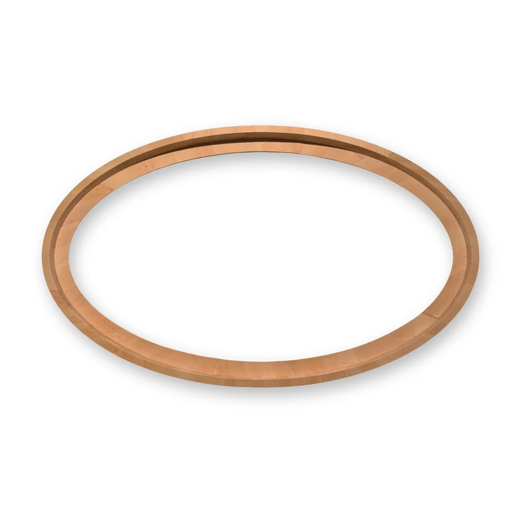 Bilderrahmen oval schmal, Buche roh 38 mm – Abbildung ähnlich
