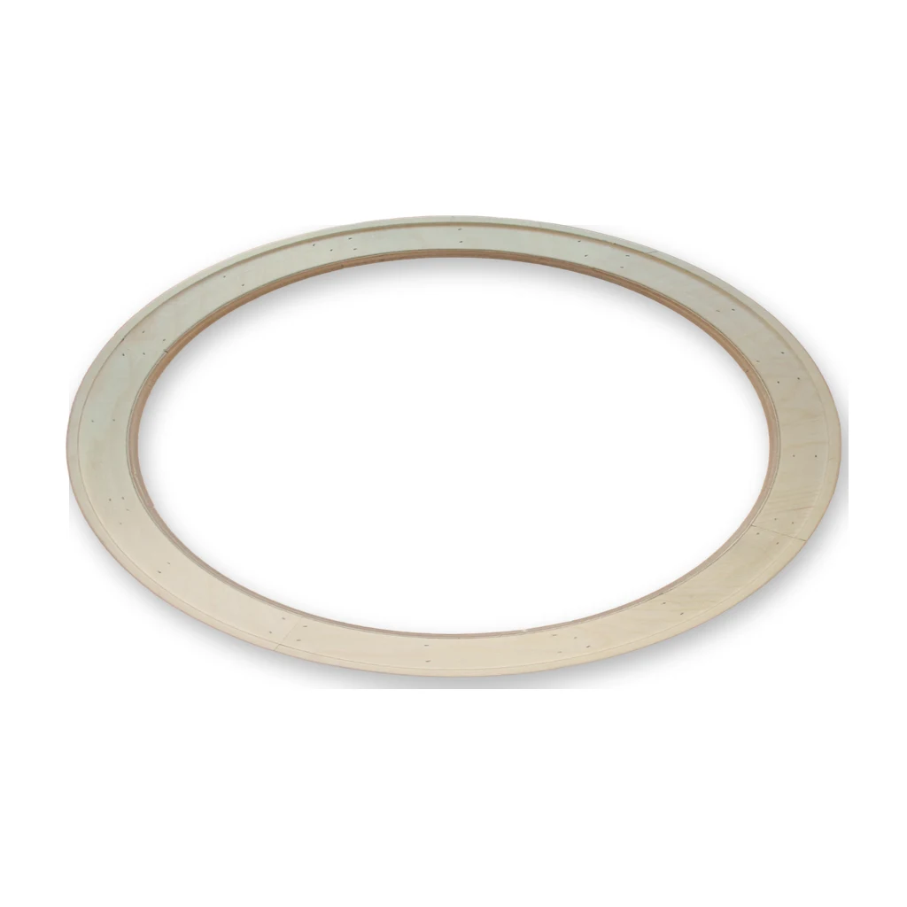 Holzrahmen oval schmal, Birke 24 mm – Birke-Rahmen (Beispiel, Form angepasst)