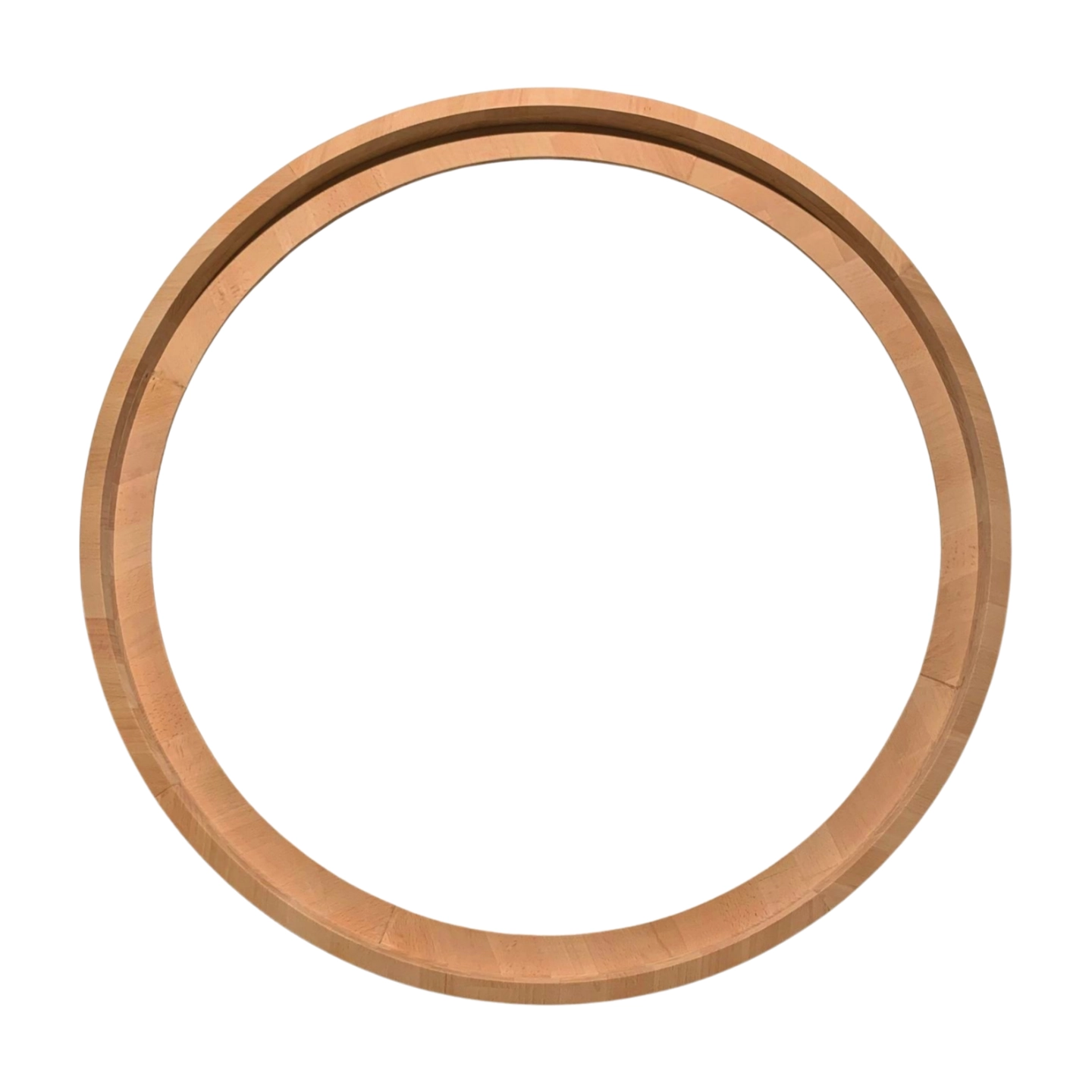Runder Bilderrahmen Buche roh, 38 mm, Vorderansicht